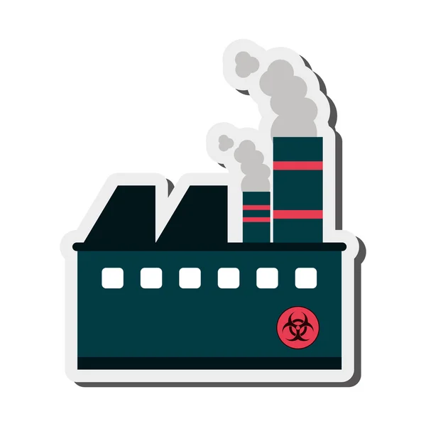 Industrial factory icon — Stock Vector