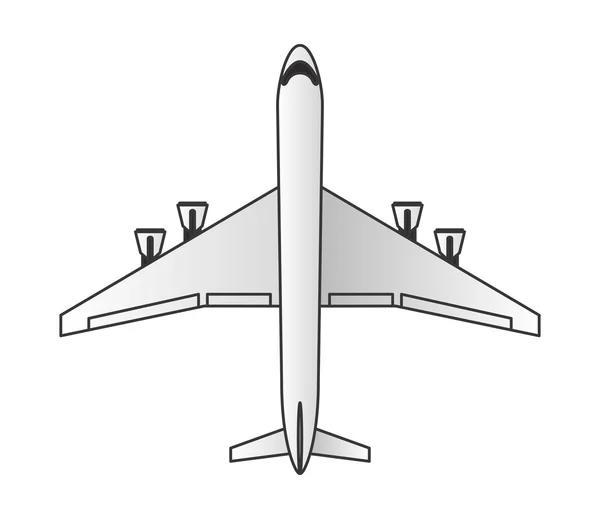 Comercial airplane icon — Stock Vector