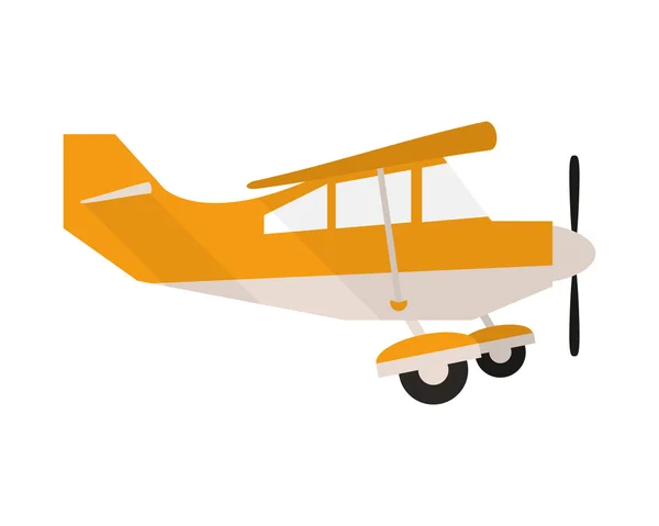 Icono de avión acrobático o entrenador — Vector de stock