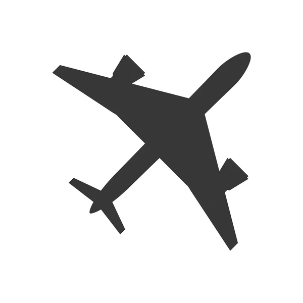 Icono de avión comercial — Vector de stock