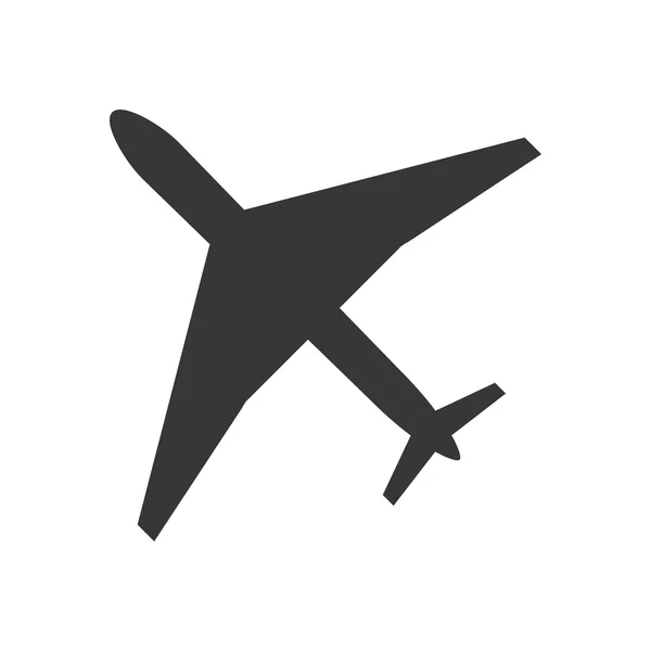 Icono de avión comercial — Vector de stock