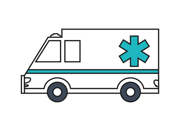 Jediné ambulanci ikona — Stockový vektor