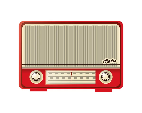 Retro radio ikona — Wektor stockowy