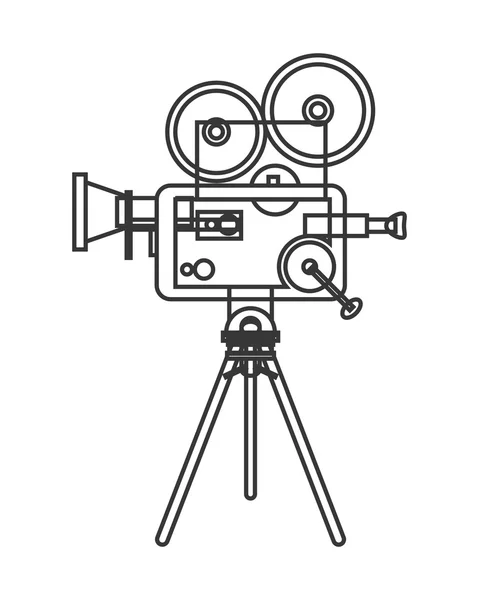 Retro filmový projektor ikona — Stockový vektor