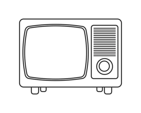 Retro tv icoon — Stockvector