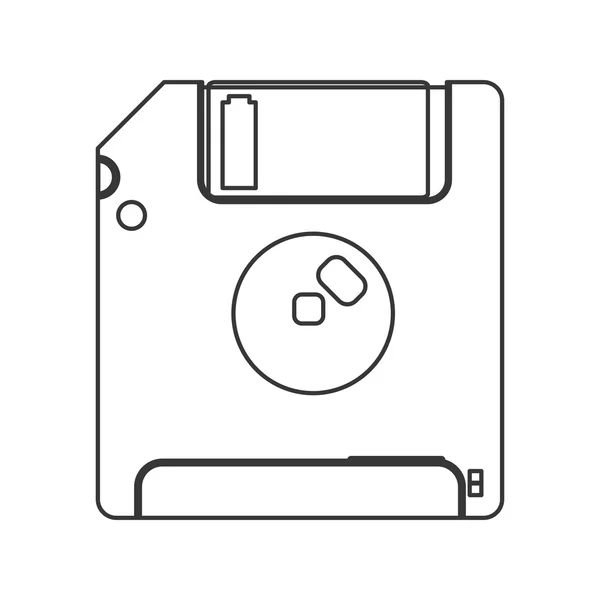 Icono de disquete — Vector de stock