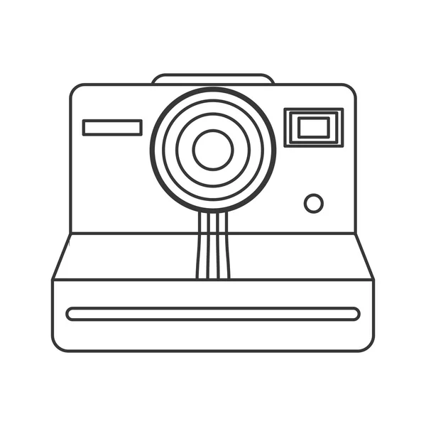 Icono de cámara instantánea vintage — Archivo Imágenes Vectoriales