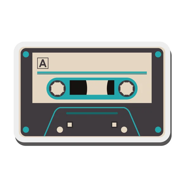 Icône à cassette unique — Image vectorielle