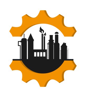 petrol rafinerisi dişli simgesiyle