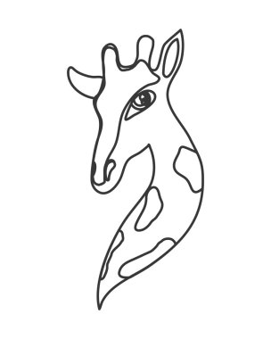 zürafa çizgi film simgesi