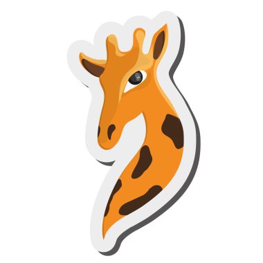 zürafa çizgi film simgesi