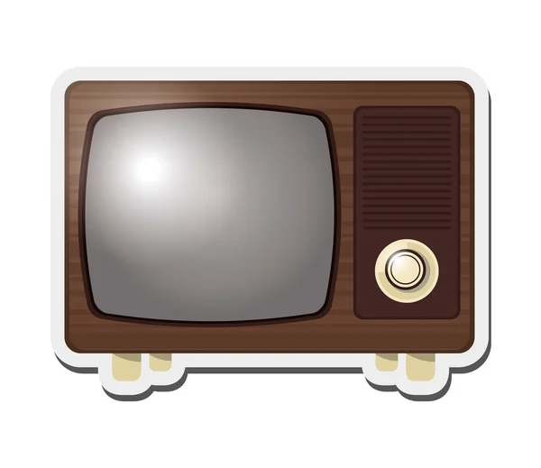 Icono retro TV — Archivo Imágenes Vectoriales