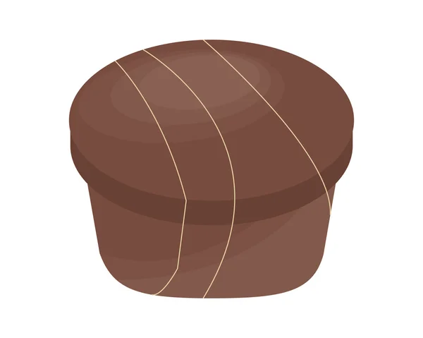 Icône de chocolat bonbon décoré — Image vectorielle