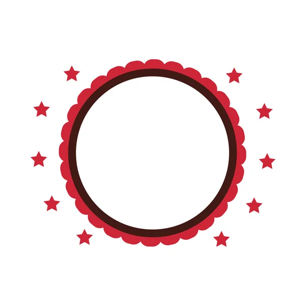 Icône de badge décoré rond — Image vectorielle