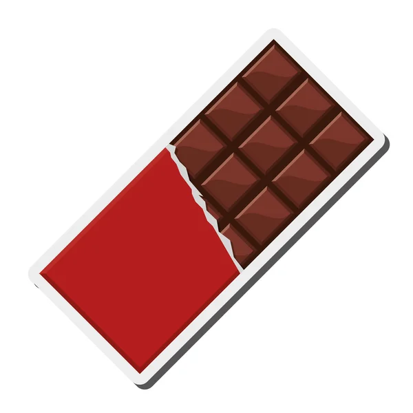 Cukroví čokoládové tyčinky ikona — Stockový vektor