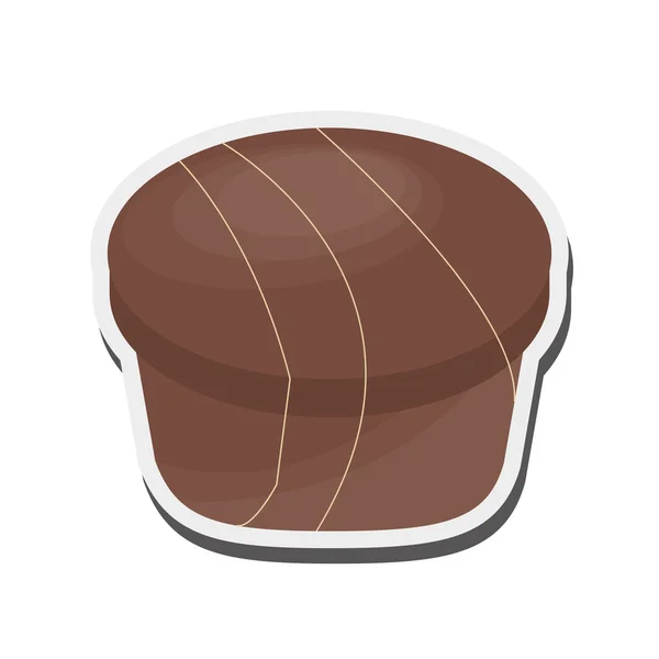 Icône de chocolat bonbon décoré — Image vectorielle