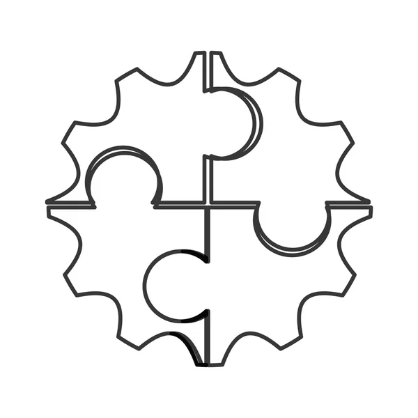 Ikona zařízení puzzle — Stockový vektor