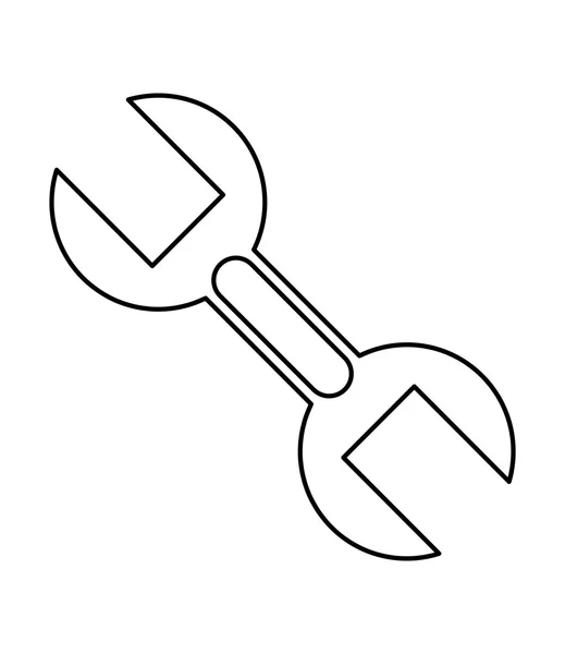 Skiftnyckel verktyg ikon — Stock vektor