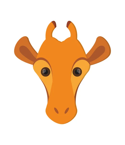 Giraffe cartoon icon — Stock Vector