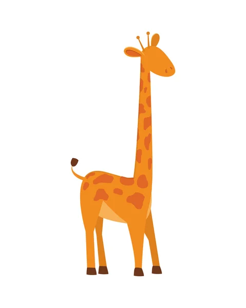 Giraff cartoon ikonen — Stock vektor