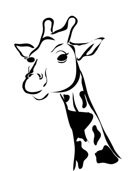 Ícone de desenho animado girafa — Vetor de Stock