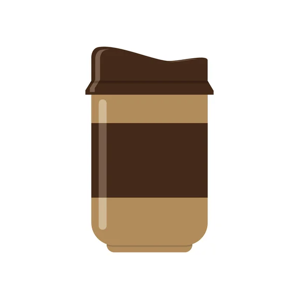 Disposable coffee cup icon — Stock Vector