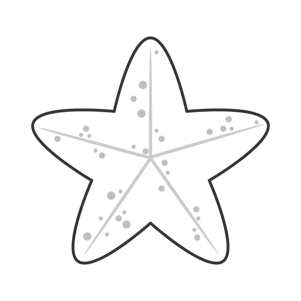 Söta sjöstjärna ikonen — Stock vektor