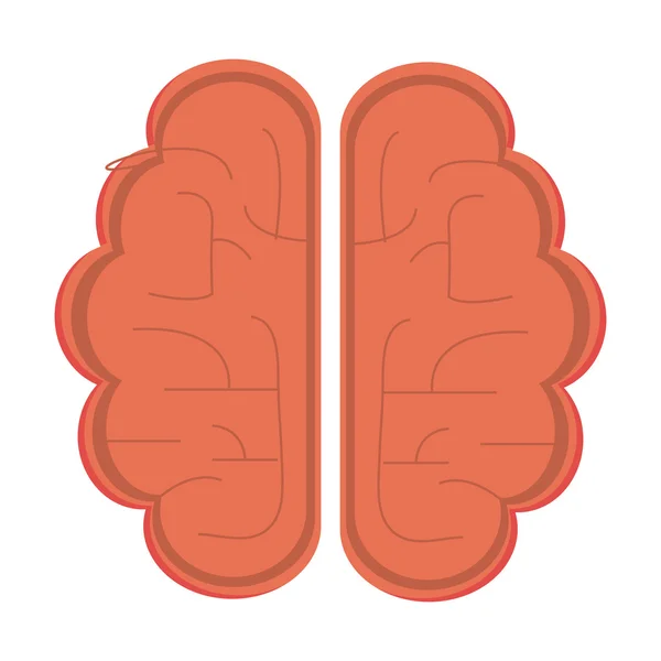 Icono de cerebro único — Archivo Imágenes Vectoriales