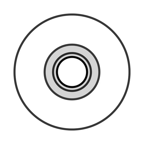 Jedno cd ikona — Stockový vektor
