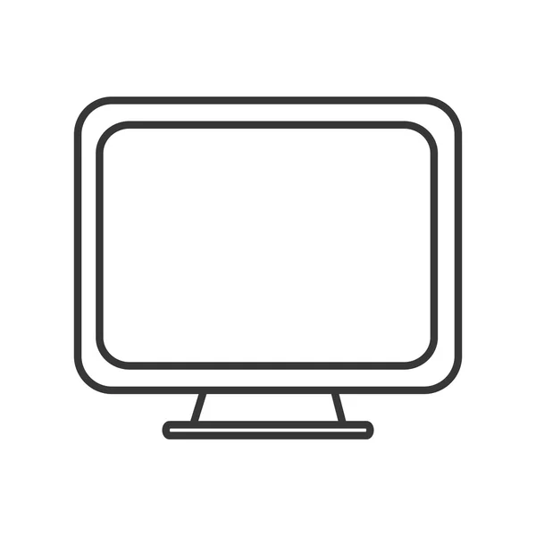 Icône moniteur ordinateur — Image vectorielle
