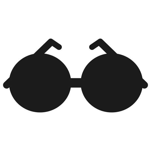 Kerek keret napszemüveg ikon — Stock Vector