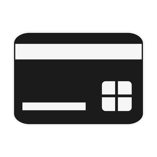 Значок кредитной или дебетовой карты — стоковый вектор