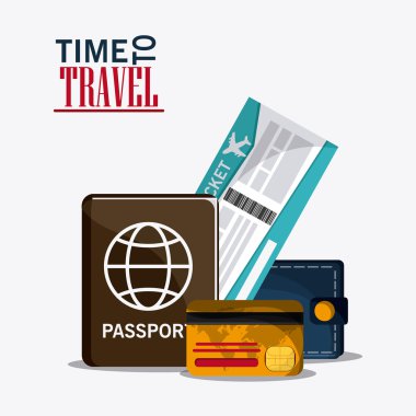 simge kümesi seyahat tatil gezi. Vektör grafiği