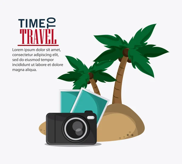 Icono conjunto viaje vacaciones viaje. Gráfico vectorial — Archivo Imágenes Vectoriales