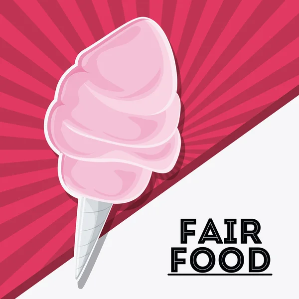 Fair food snack carnival icon — Stock Vector