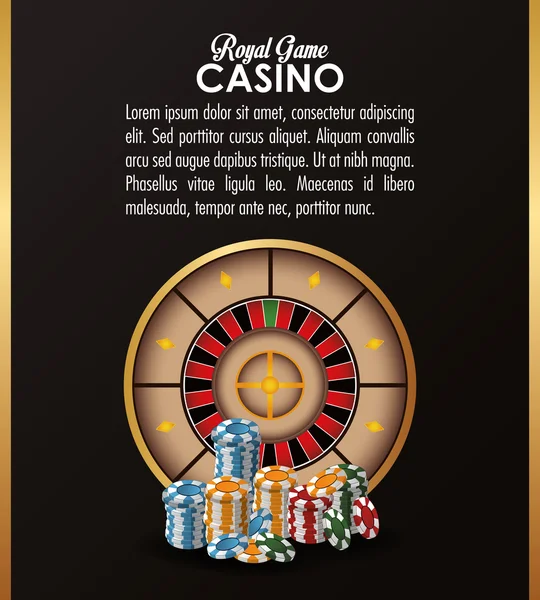 Chips de ruleta casino las vegas icono — Archivo Imágenes Vectoriales
