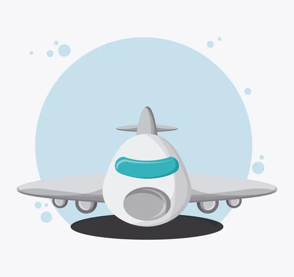 Ταξίδια αεροπλάνο μεταφοράς οχήματος, το διάνυσμα — Διανυσματικό Αρχείο