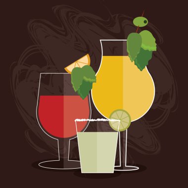 kokteyl turuncu zeytin cam yaz alkol kutsal kişilerin resmi