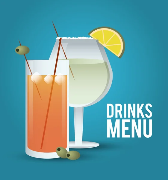 Cóctel limón vidrio verano alcohol icono — Vector de stock