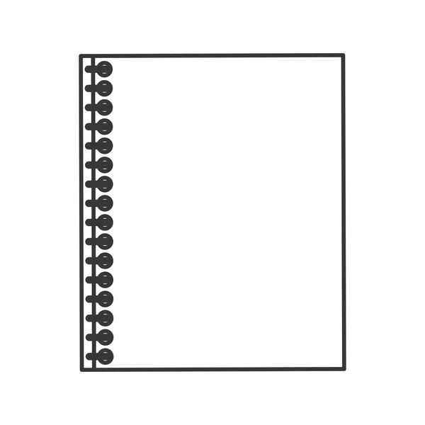 Icono del cuaderno cableado — Vector de stock