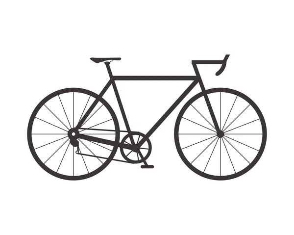 Icône de vélo unique — Image vectorielle