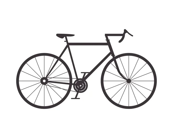Значок одного велосипеда — стоковий вектор