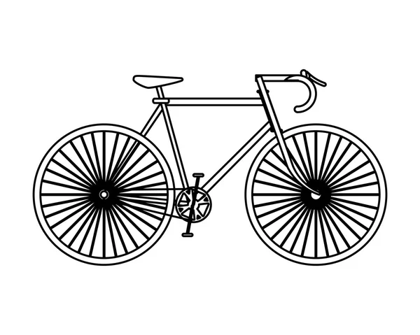 Één fiets pictogram — Stockvector