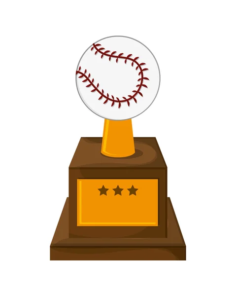 Icona del trofeo di baseball — Vettoriale Stock