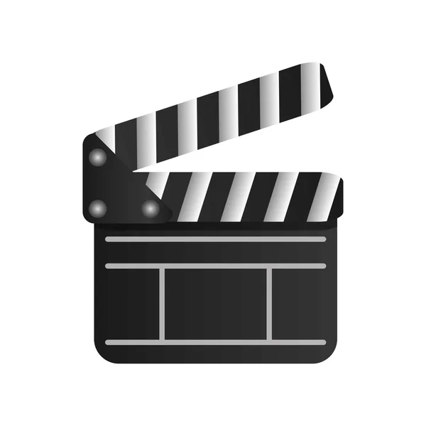 Enkele Filmklapper pictogram — Stockvector