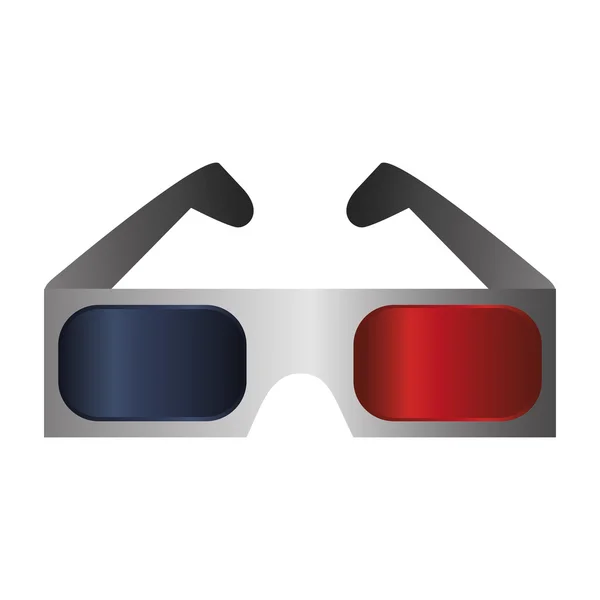 Ikona okulary 3D — Wektor stockowy