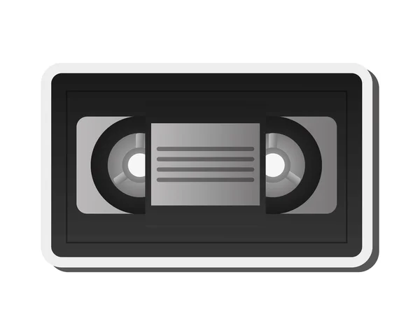 Icono de videocasete único — Vector de stock