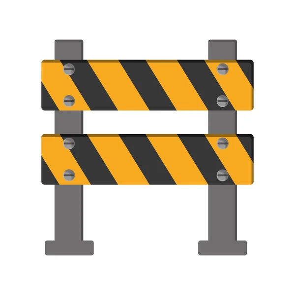 Under construction road sign icon — Stock Vector