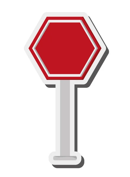 Kırmızı trafik işareti simgesi — Stok Vektör