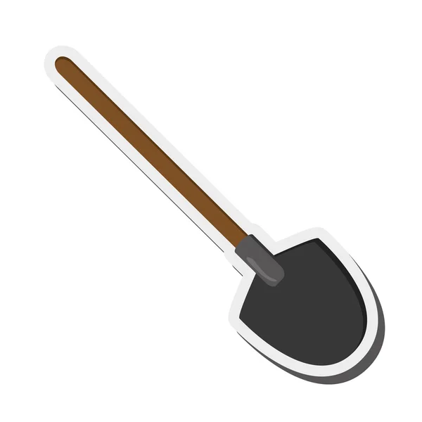Значок одного лопатою — стоковий вектор